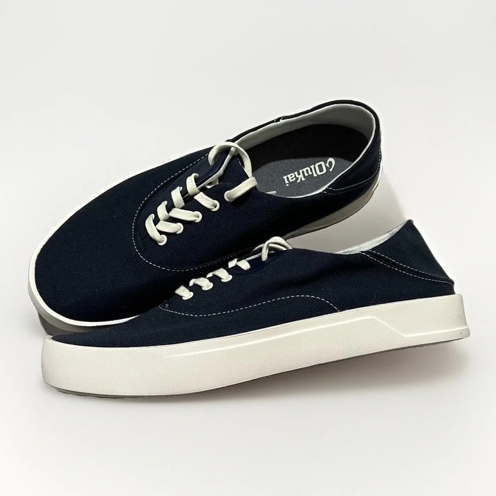OluKai Tradewind Mens Mood Indigo Canvas Lightweight Casual Sneakers Size 12M